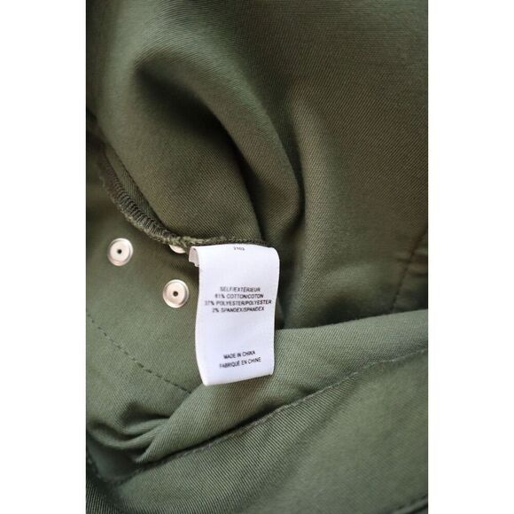 Derek Lam 10 Crosby Women's Sz 0 Fatigue Green Monterey Belted Shorts - Picture 8 of 12